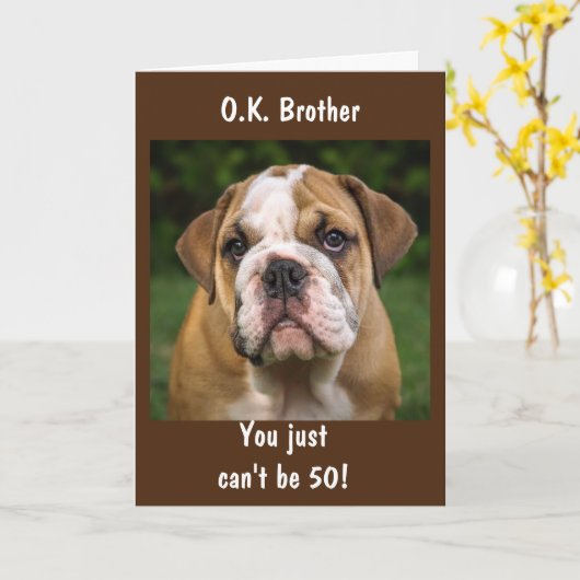 **BROTHER** *50*誕生日・カード カード (黄色い花)