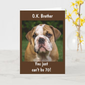 **BROTHER** *70*誕生日・カード カード (黄色い花)