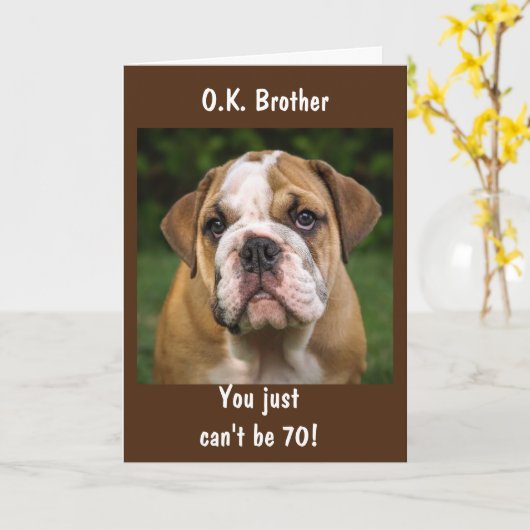 **BROTHER** *70*誕生日・カード カード (黄色い花)