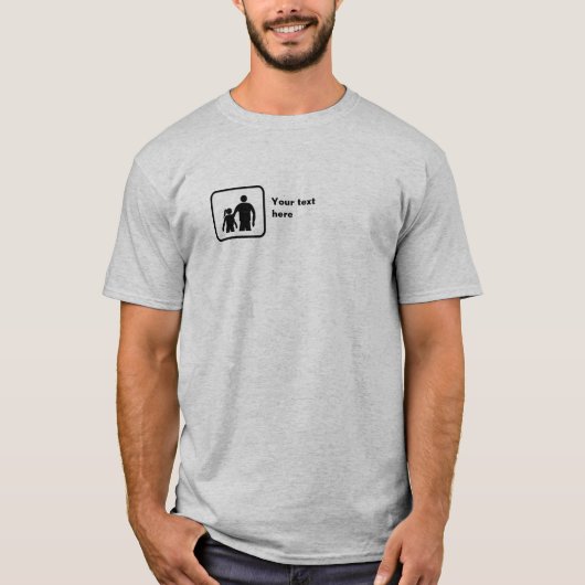 Brother and Sister（小さなロゴ） - – カスタマイズ可能 Tシャツ (正面)