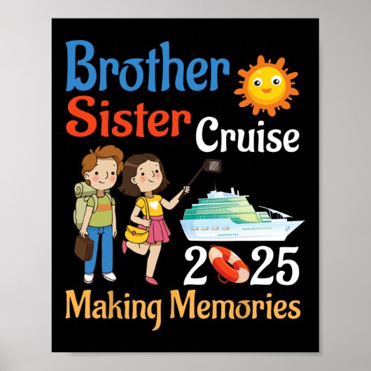Brother And Sister Cruise 2025 Trip Making Memorie ポスター (正面)