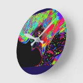 Brother and Sister Supernatural Creatures ラウンド壁時計 (傾斜)