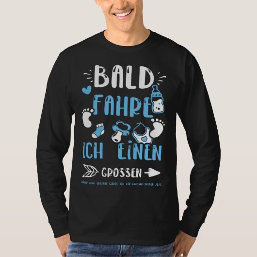 Brother Bald Fahre Ich Einen Großen Bagger Aber  B Tシャツ (正面)