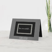 BROTHER - Be My Usher - Checkerboard 招待状 (裏面)