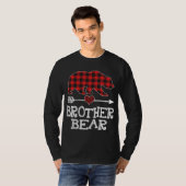 Brother Bear Christmas Pajama Red Plaid Buffalo Fa Tシャツ (正面フル)