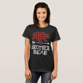 Brother Bear Christmas Pajama Red Plaid Buffalo Fa Tシャツ (正面フル)