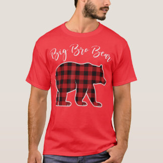 Brother Bear Pajama Red Buffalo Xmas Family Christ Tシャツ
