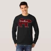 Brother Bear Red Plaid Design Family Matching Chri Tシャツ (正面フル)