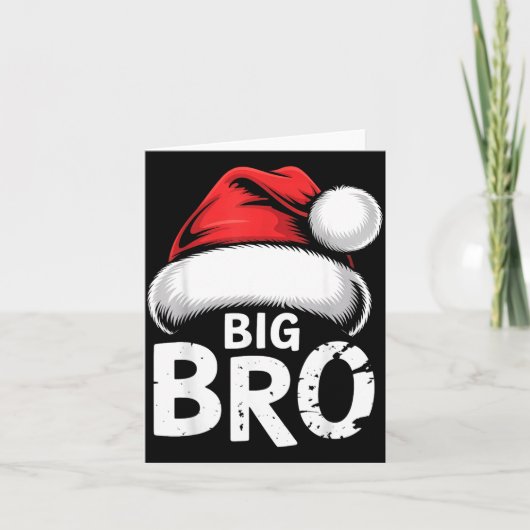 Brother Big Christmas Santa Family Matching Pajama カード (正面)