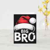 Brother Big Christmas Santa Family Matching Pajama カード (黄色い花)