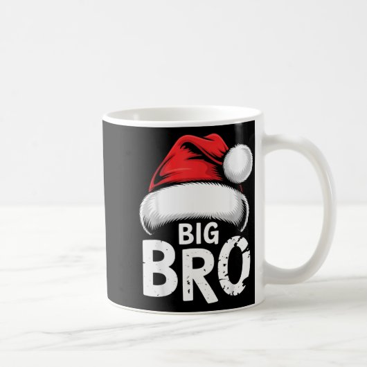 Brother Big Christmas Santa Family Matching Pajama コーヒーマグカップ (右)