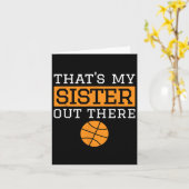 Brother Bysketbyll Gift That's My Sister Bysketbyl カード (黄色い花)