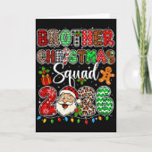 Brother Christmas Crew 2026 Leopard Funny Santa Fa カード (正面)