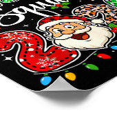 Brother Christmas Crew 2026 Leopard Funny Santa Fa ポスター (角)