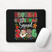 Brother Christmas Crew 2026 Leopard Funny Santa Fa マウスパッド (マウス)