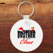 Brother Claus Christmas Santa Hat Matching Family  キーホルダー (正面)