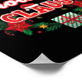 Brother Claus Christmas Santa Laurel Wreath Mistle ポスター (角)