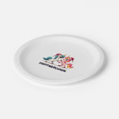 Brother-corn Unicorn Matching Family Pajama Christ ペーパープレート (アングル)