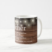 Brother Definition木目素朴弦ライト コーヒーマグカップ (正面右)