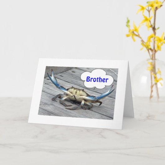 BROTHER-DON'T BE A CRAB (SAYS THE CRAB) カード (黄色い花)