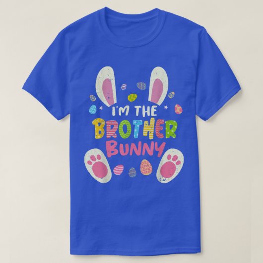 Brother Easter Matching Family Party Bunny Face Co Tシャツ (デザイン正面)