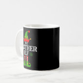 Brother Elf Funny Matching Family Group Christmas  コーヒーマグカップ (正面左)