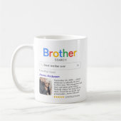 Brother Ever最高の検索結果の写真とメッセージ コーヒーマグカップ (左)