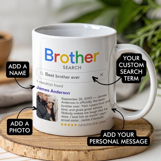 Brother Ever最高の検索結果の写真とメッセージ コーヒーマグカップ