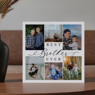 Brother Ever 最高の Photo Collage記念品ギフト フォトプラーク