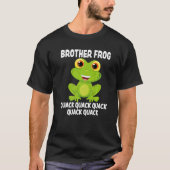 Brother Frog Animal Pun Love Amphibian Toad Frogs  Tシャツ (正面)