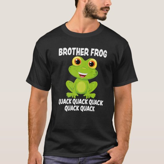 Brother Frog Animal Pun Love Amphibian Toad Frogs  Tシャツ (正面)