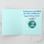 Brother Happy Birthday with Airplane Big Card カード (内部)