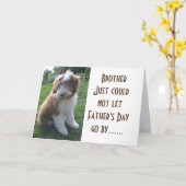 **BROTHER** HAPPY FATHER'S DAY カード (黄色い花)