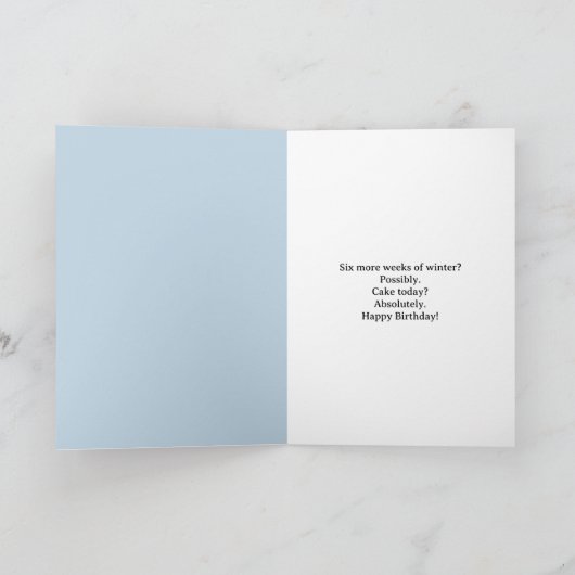 Brother Happy Groundhog Day Birthday Groundhog カード (内部)