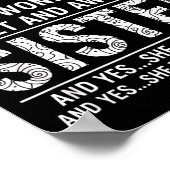 Brother I'm A Proud Brother Of A Wonderful Sweet A ポスター (角)