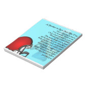 Brother in Law詩 – American Football ノートパッド (回転)