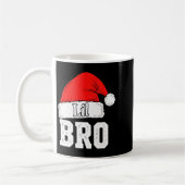 Brother Lil Bro Santa Hat Christmas Little Brother コーヒーマグカップ (左)