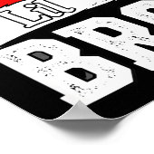 Brother Lil Bro Santa Hat Christmas Little Brother ポスター (角)