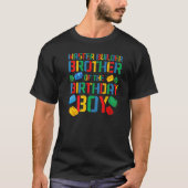 Brother Master Builder Building Bricks Blocks Fami Tシャツ (正面)