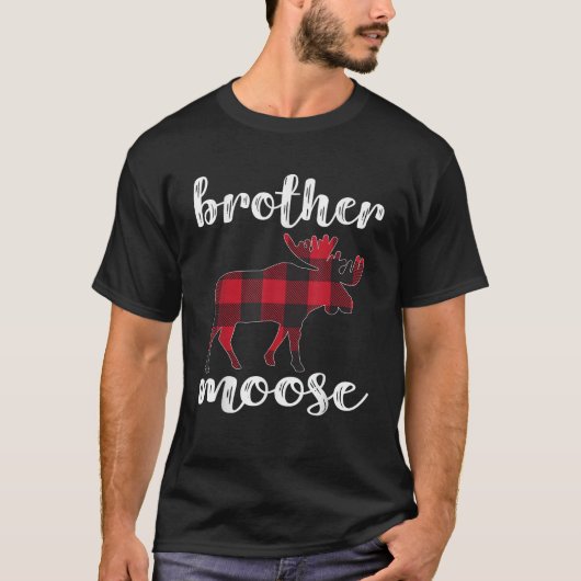 Brother Moose Matching Family Christmas Clothes Pl Tシャツ (正面)
