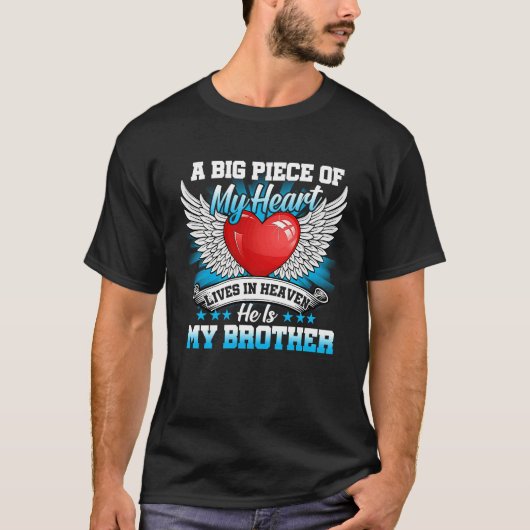 Brother My Angel  In Memory Of Brother In Heaven Tシャツ (正面)