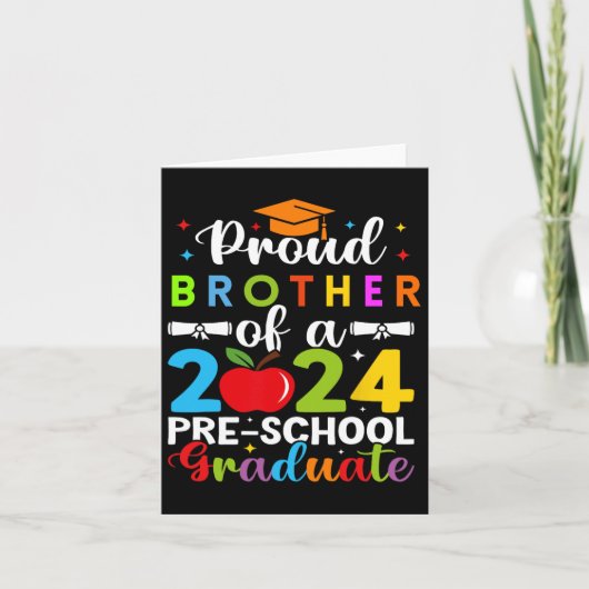 Brother Of 2024 Pre-School Graduate Pre カード (正面)