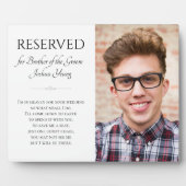 Brother of Groomの天国フォトシー救トのシ結婚ート フォトプラーク (正面)