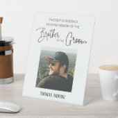 Brother of Groom Memorial Photo Reserved 結婚's 台座サイン (インサイチュ)