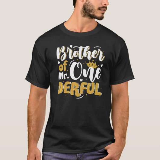 Brother Of Mr. One Derful Matching Family第1誕生 Tシャツ (正面)