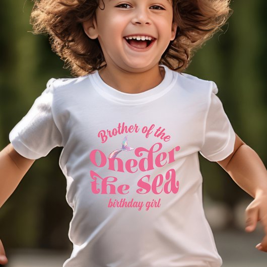Brother of Oneder The Sea Mermaid birthday girl Tシャツ