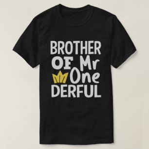 『Brother of Onederful 1st Birthday Matchin』 (1歳1日の Tシャツ