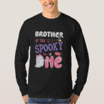 Brother Of The 不気味 One 1 Birthday Halloween P Tシャツ<br><div class="desc">1歳不気味の兄弟ハロウィンピンク幽霊</div>