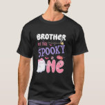 Brother Of The 不気味 One 1 Birthday Halloween P Tシャツ<br><div class="desc">1歳不気味の兄弟ハロウィンピンク幽霊</div>