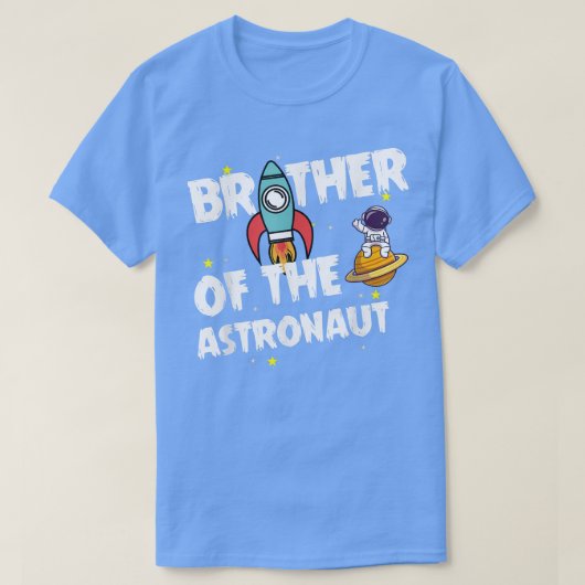 Brother of the Astronaut Space Theme Birthday Part Tシャツ (デザイン正面)